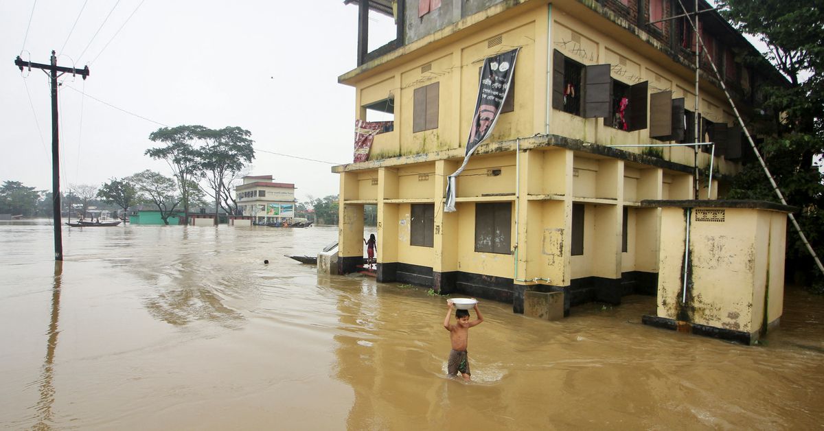 Bangladesh, India race to help millions stranded in deadly flooding